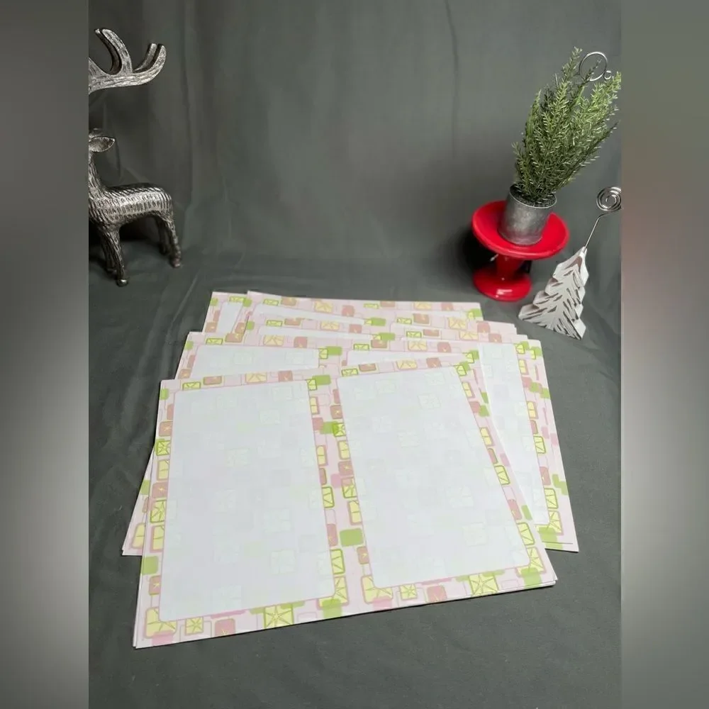 🔥❤️🔥 50+ NEW Customizable Invitations Pink & Green Pastel Star Border Ba…